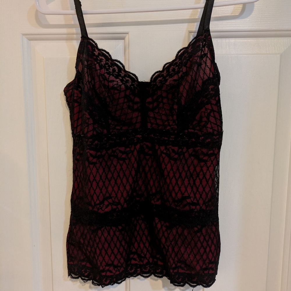 Skinny Girl Solutions Pink And Black Top